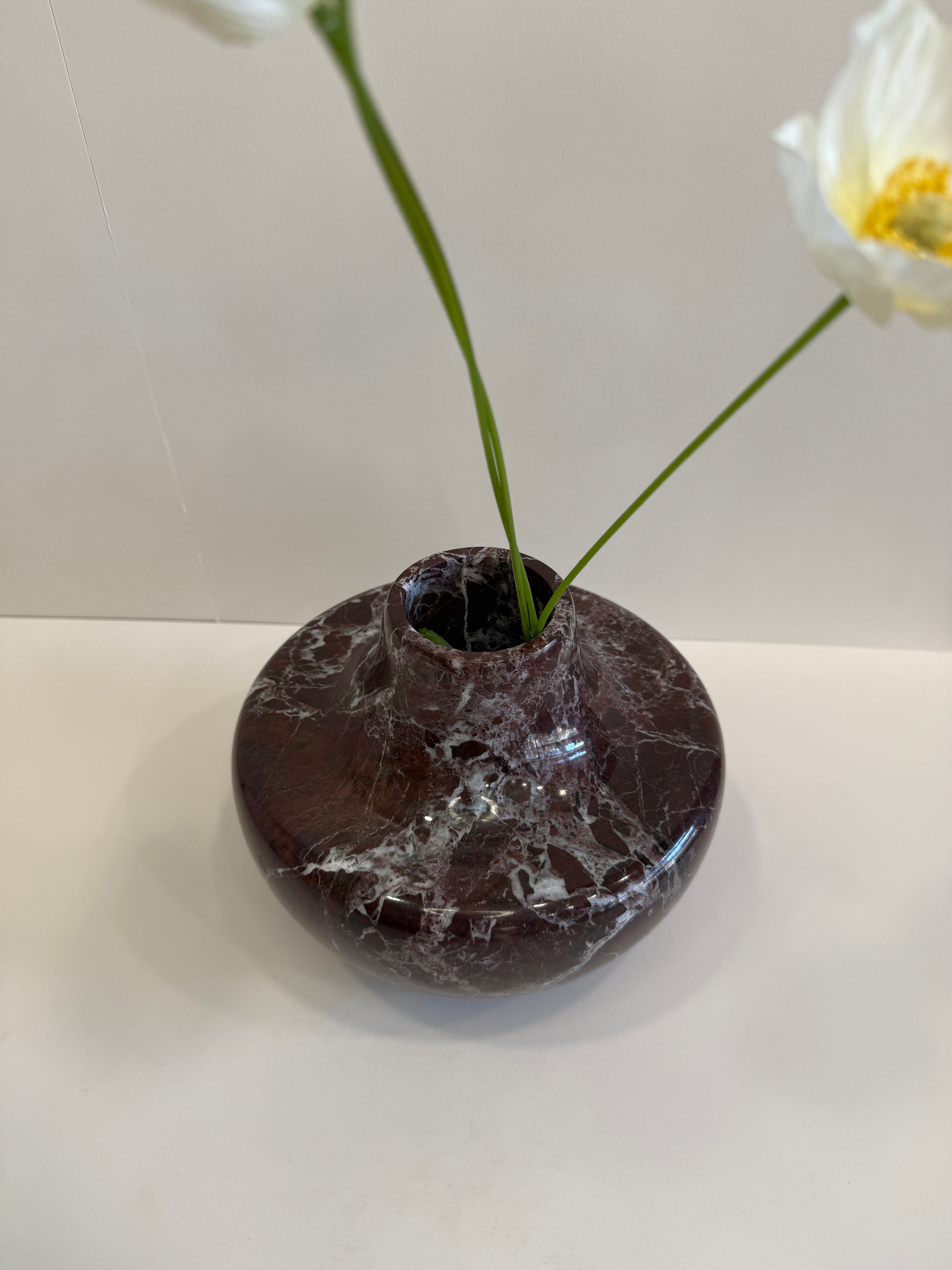 Purple Marble Bud Vase — detail view 5