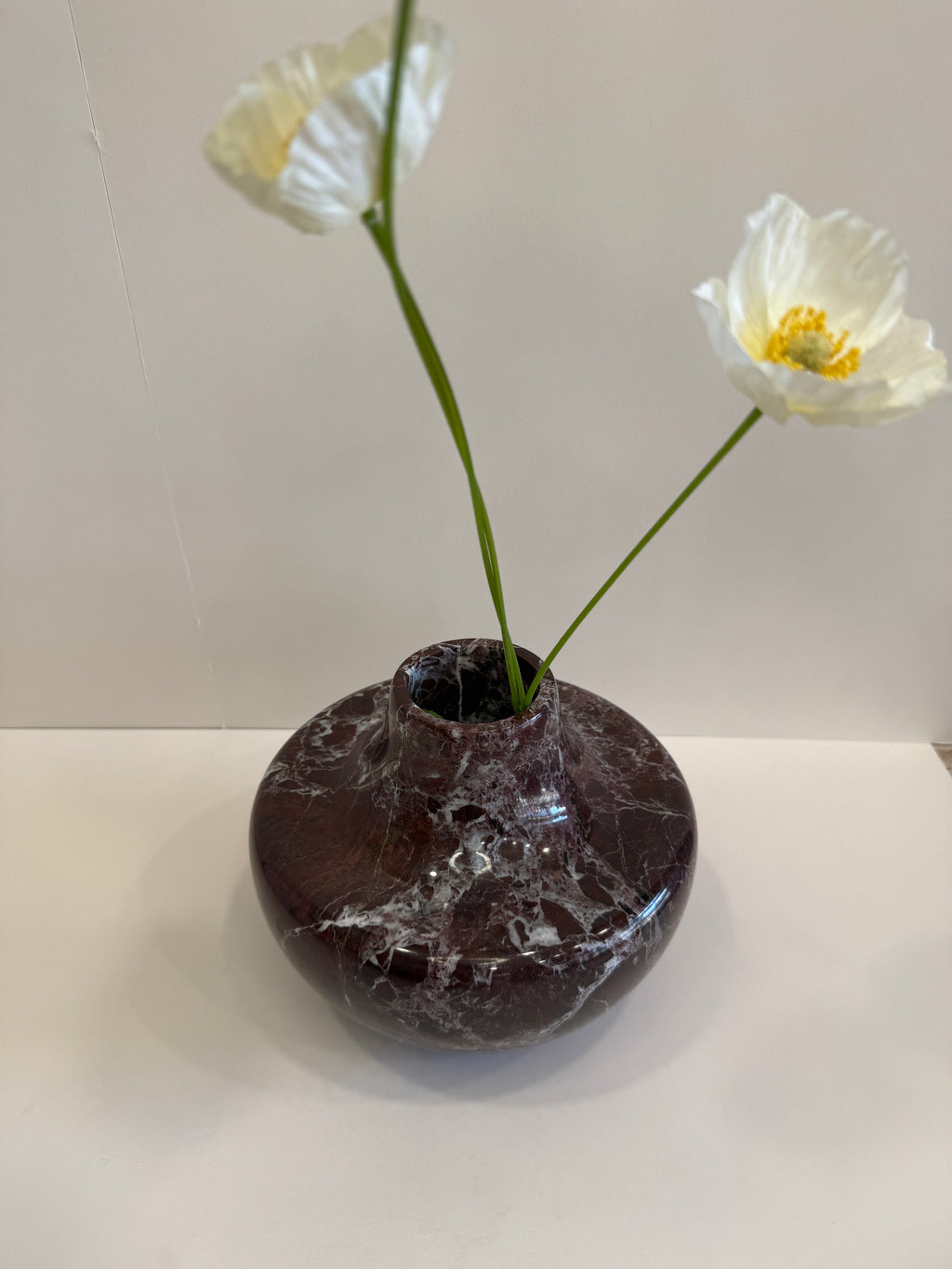 Purple Marble Bud Vase — detail view 6