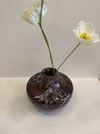 Purple Marble Bud Vase — detail view 6
