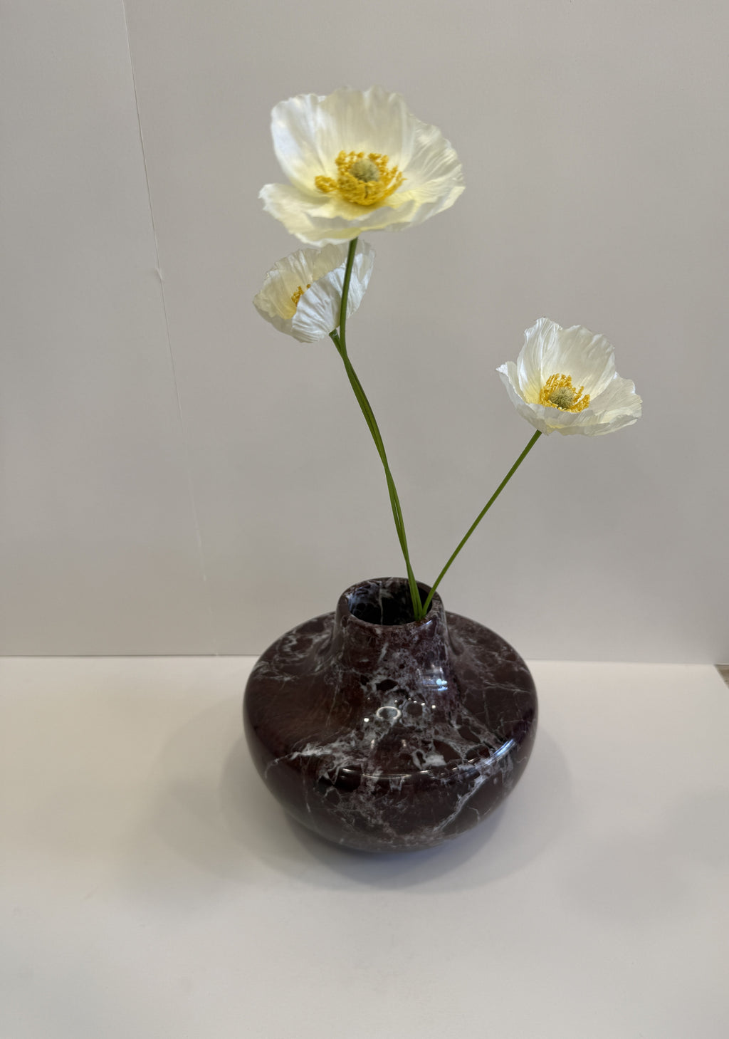 Purple Marble Bud Vase — detail view 7