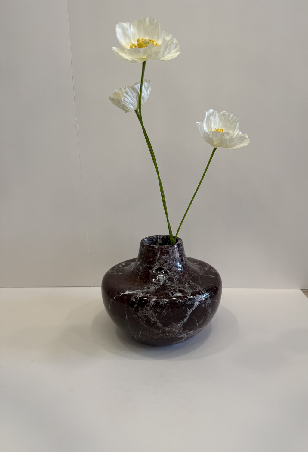 Purple Marble Bud Vase — detail view 8