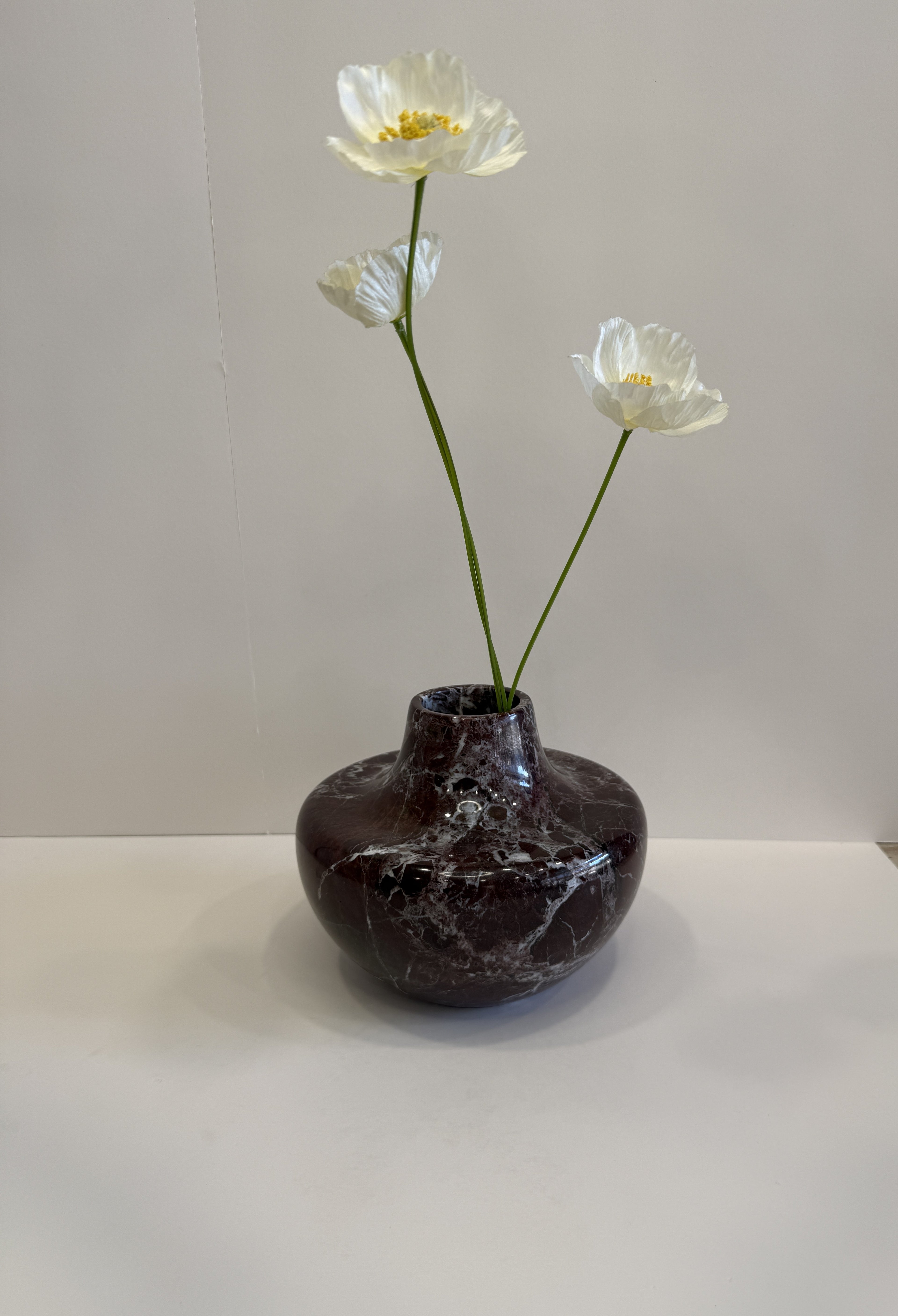 Purple Marble Bud Vase — detail view 8