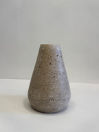 Travertine Sculptural Vase — handmade natural marble & stone décor by Moonlit Marble