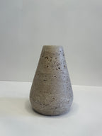 Travertine Sculptural Vase — detail view 1
