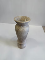 Travertine Fluted Vase — detail view 4