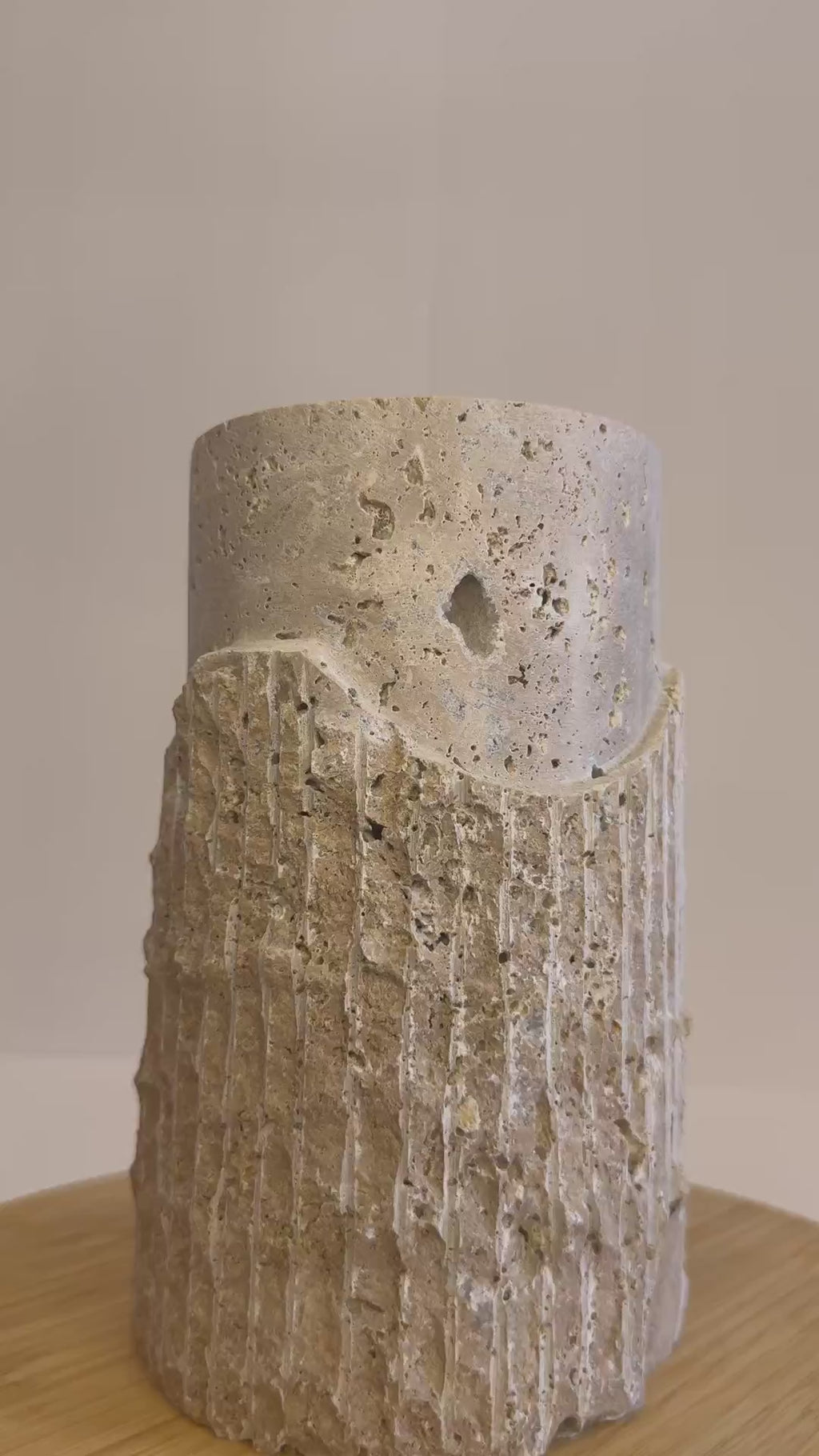 Travertine Flower Vase