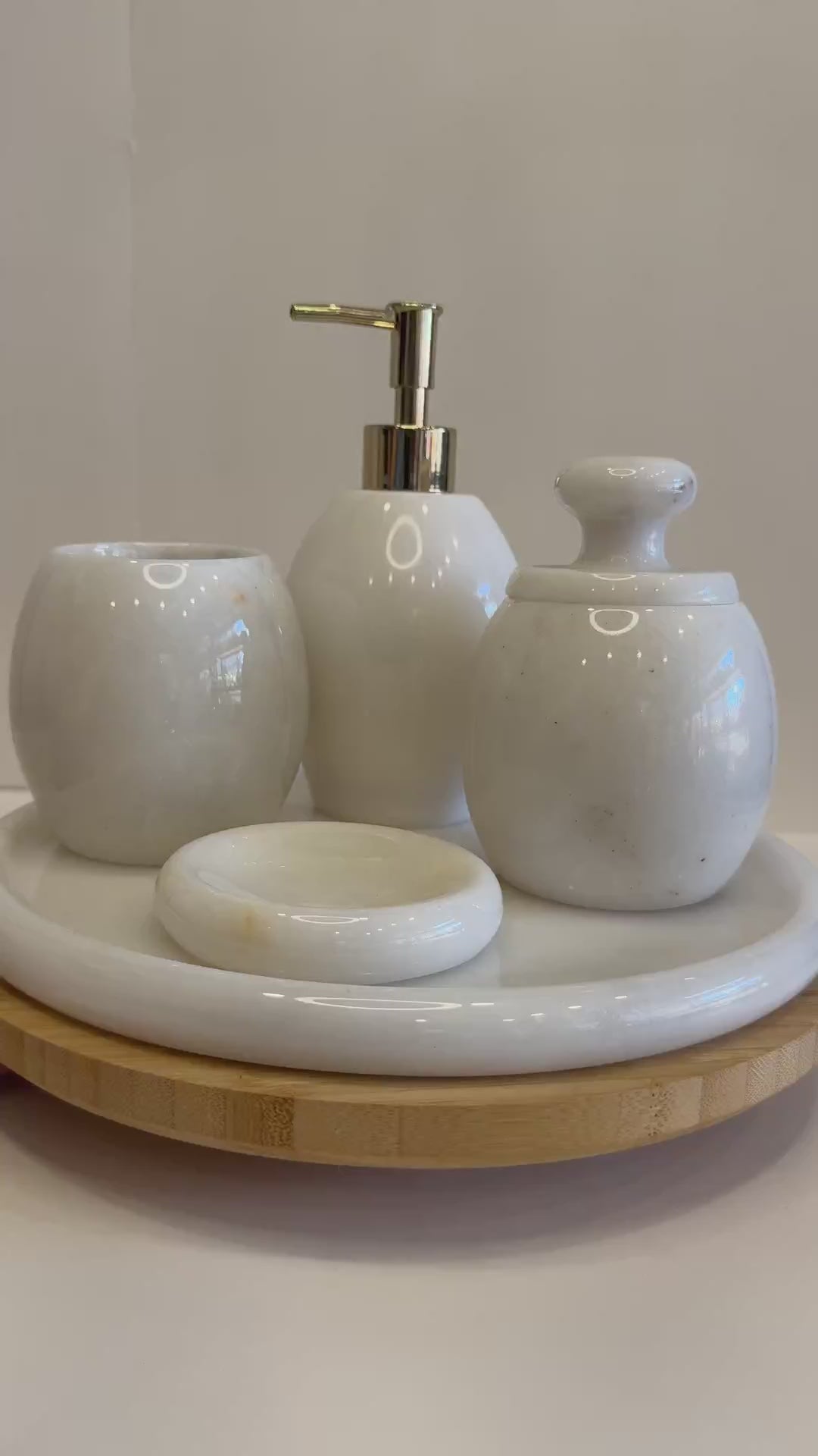 White Marble Spa Bathroom Set
