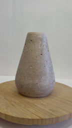 Travertine Sculptural Vase