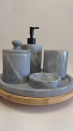 Grey Marble Complete Bathroom Set