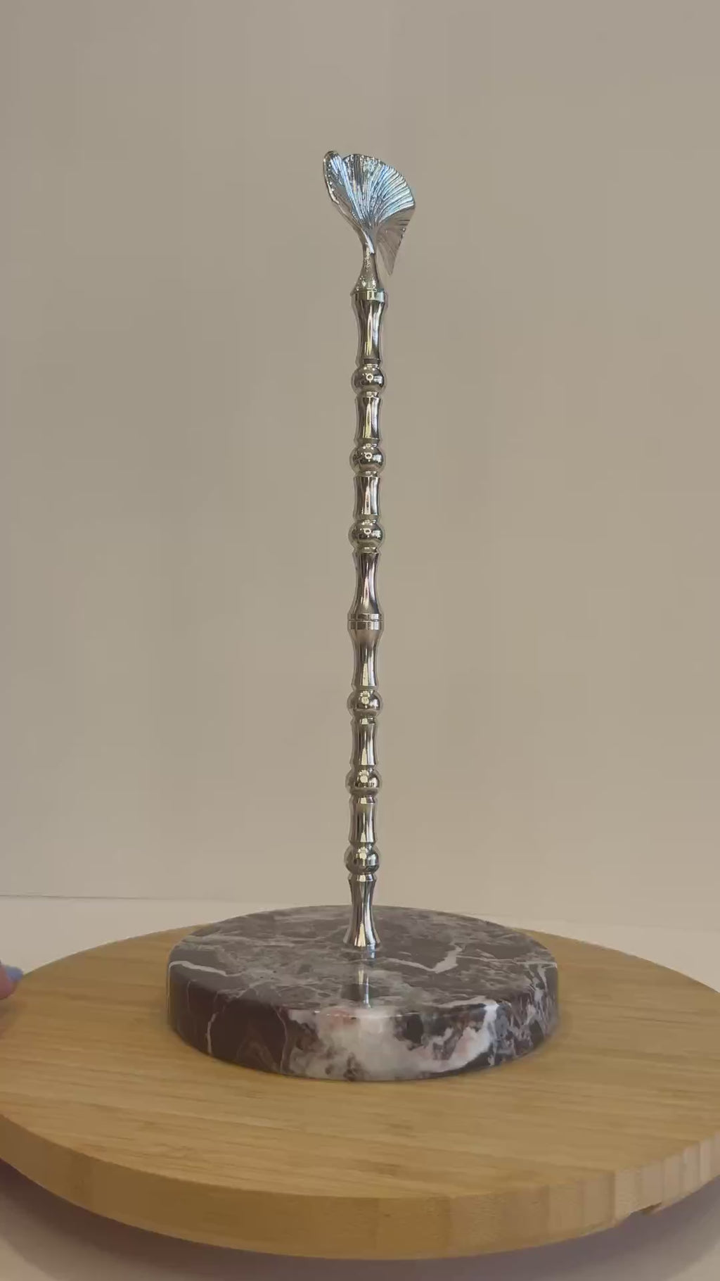 Purple Marble Countertop Paper Towel Holder