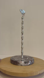 Purple Marble Countertop Paper Towel Holder