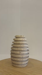 Travertine Petite Tea Light Holder — Set of 2