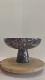 Handmade Marble Rounded Footed Bowl